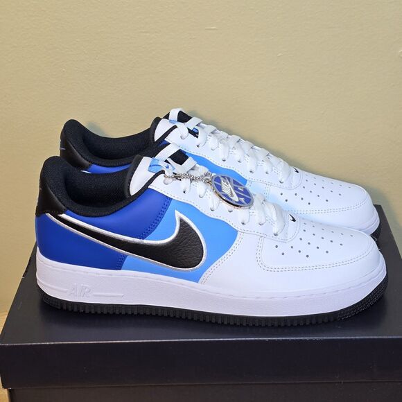Nike Air Force 1 07 Basketball Hangtag White Black Blue HQ3823-100 Men\'s 9.5 main image 4